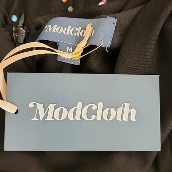 ModCloth Posh Promenade Sequin Tulle Midi Dress M NWT - Picture 7 of 7